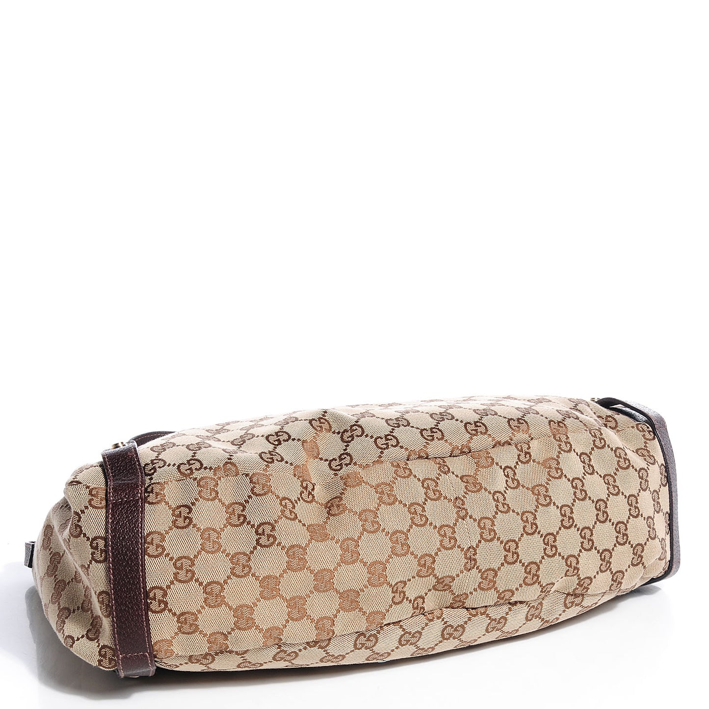 Monogram Medium Abbey Shoulder Bag Dark Brown