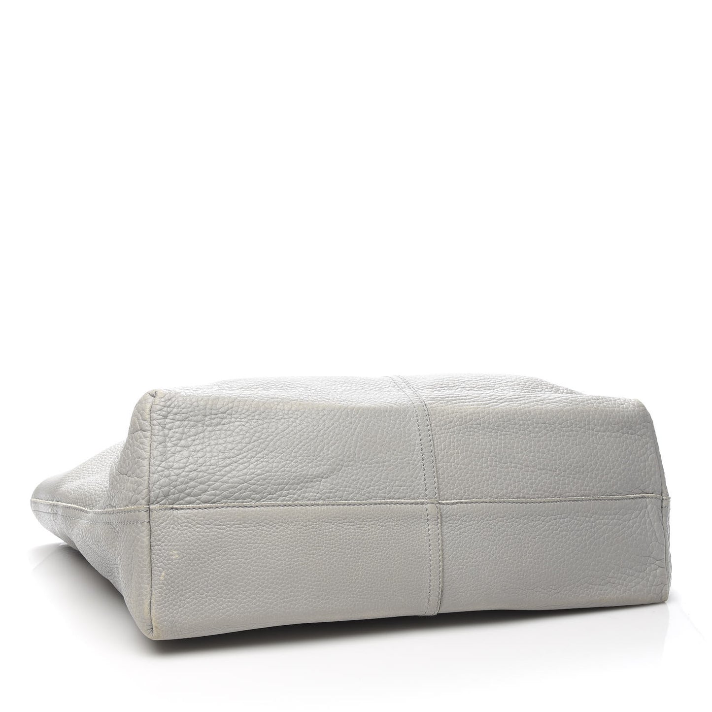 Cervo Deerskin Shopping Tote Light Grey