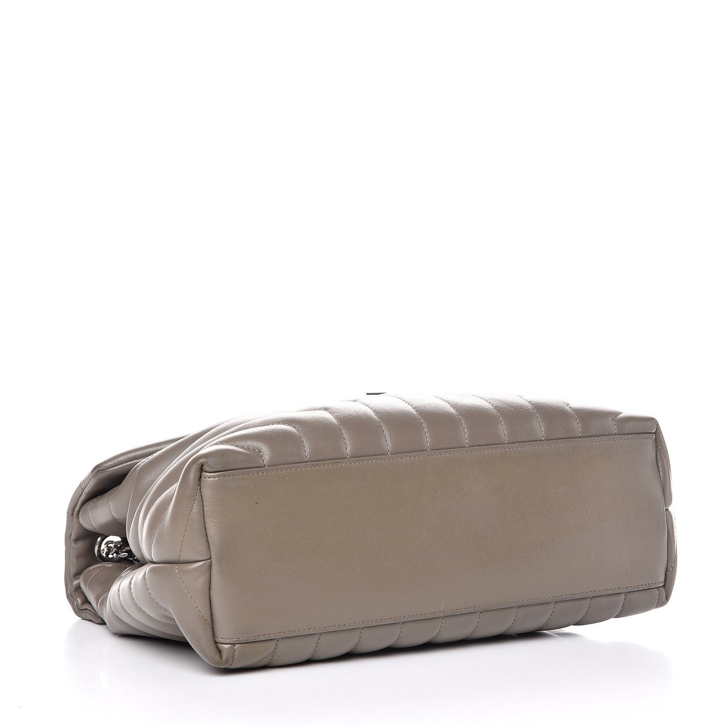 Calfskin Y Quilted Monogram Medium Loulou Chain Satchel Fog