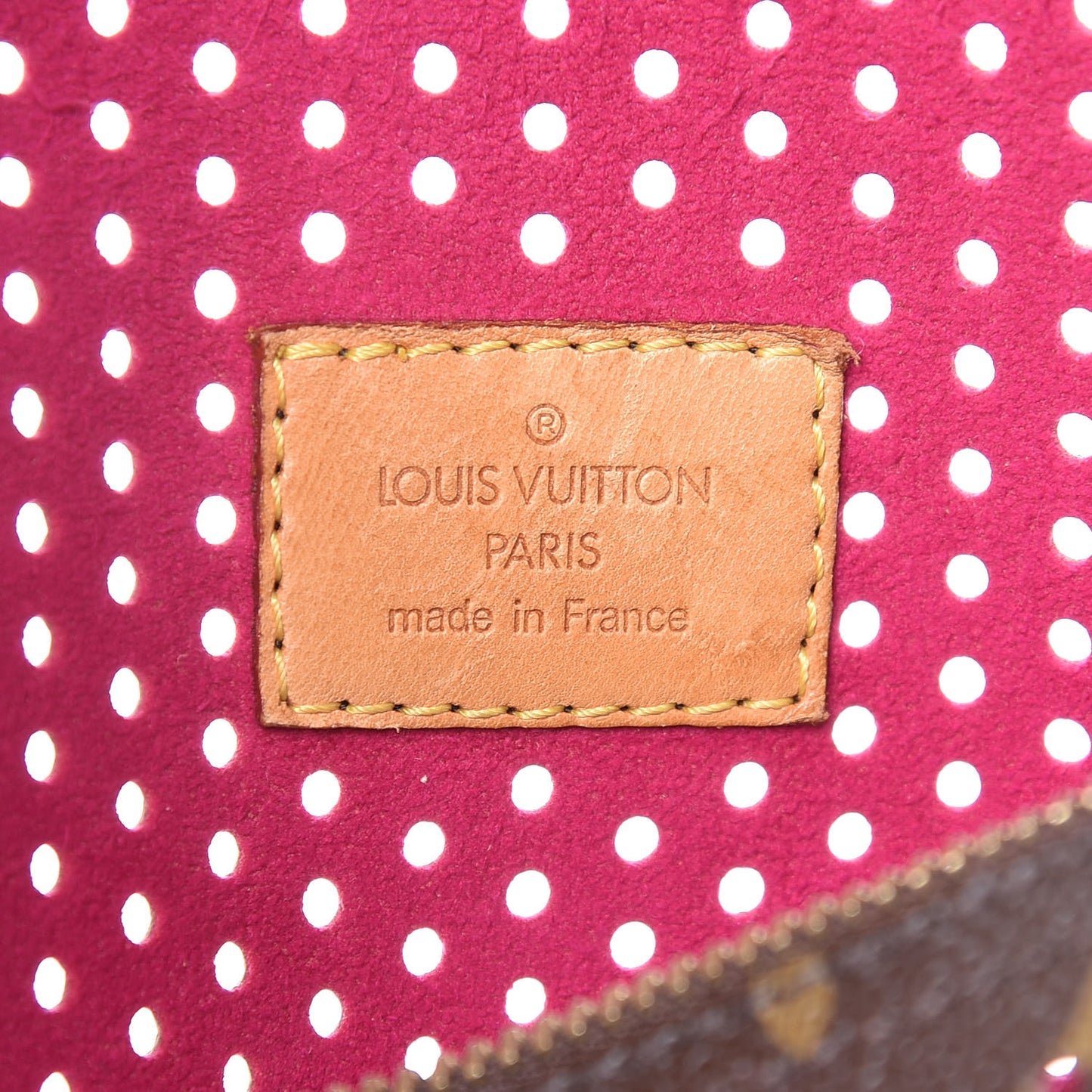 Monogram Perforated Speedy 30 Fuchsia