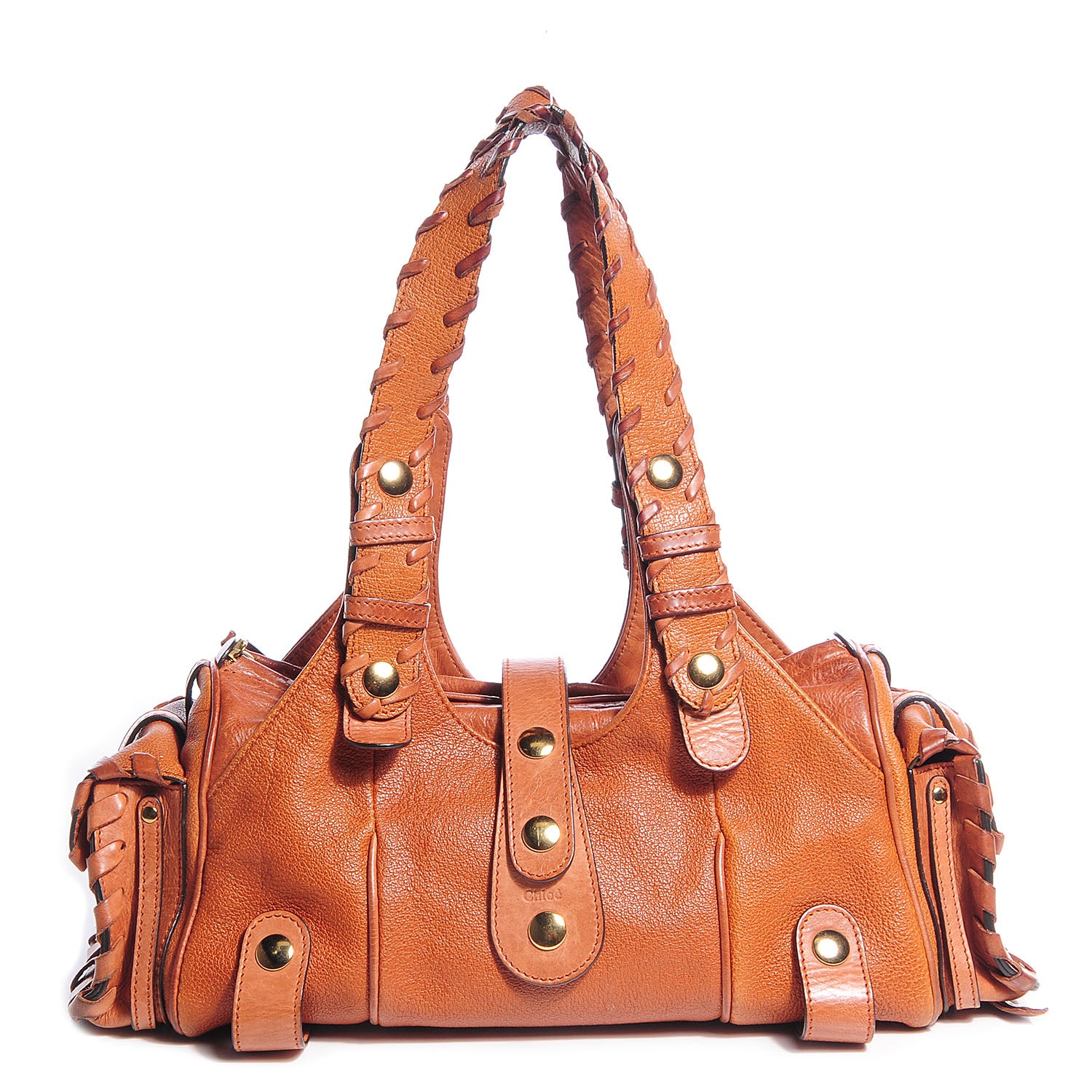 Chloe Calfskin Silverado Shoulder Bag Orange 1 of 10
