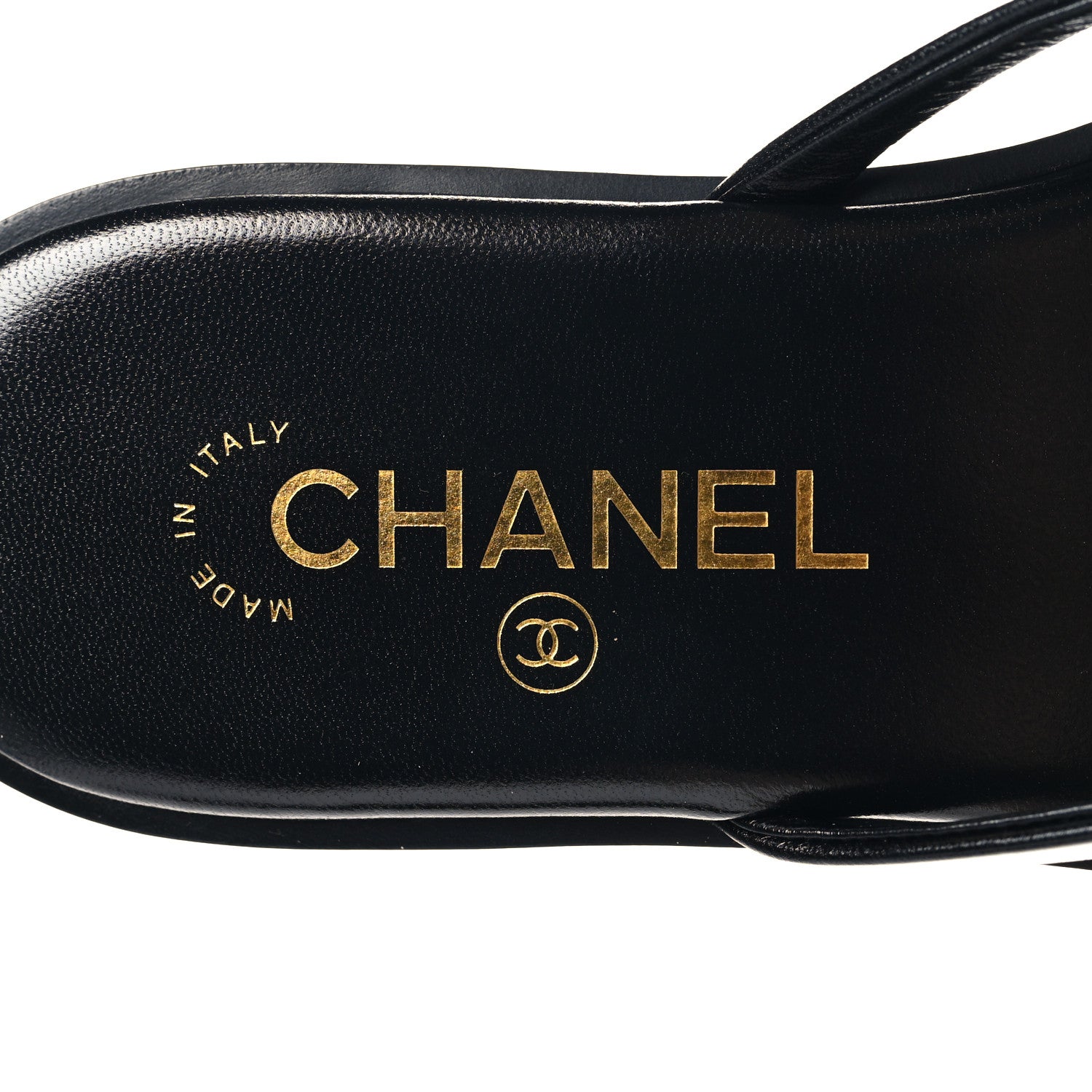Chanel Goatskin CC Times Square Thong Sandals 39 Black 16 of 20