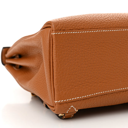 Hermes Taurillon Clemence Kelly Ado Backpack Toffee 9 of 11
