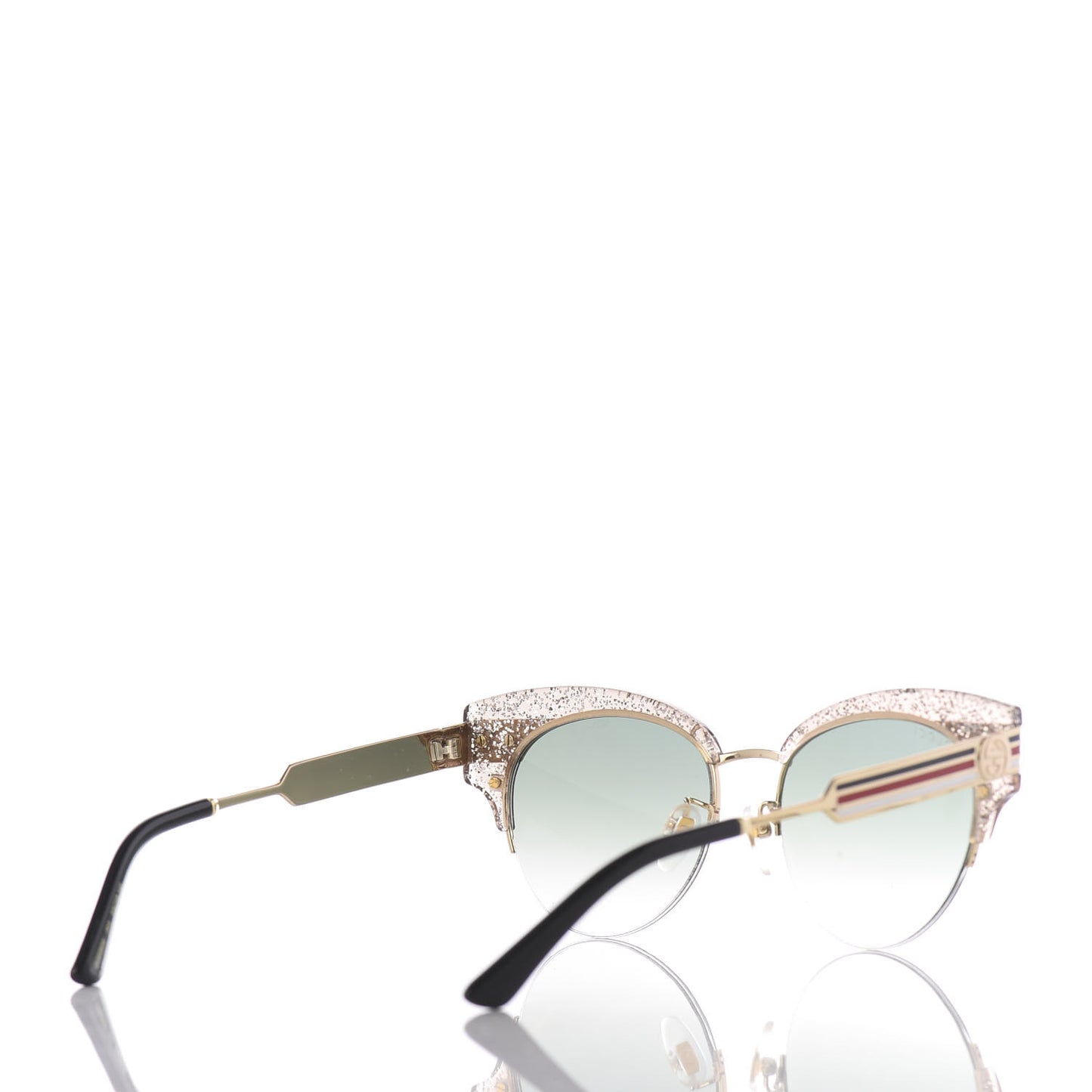 Glitter Cat Eye Sunglasses GG0283S Beige