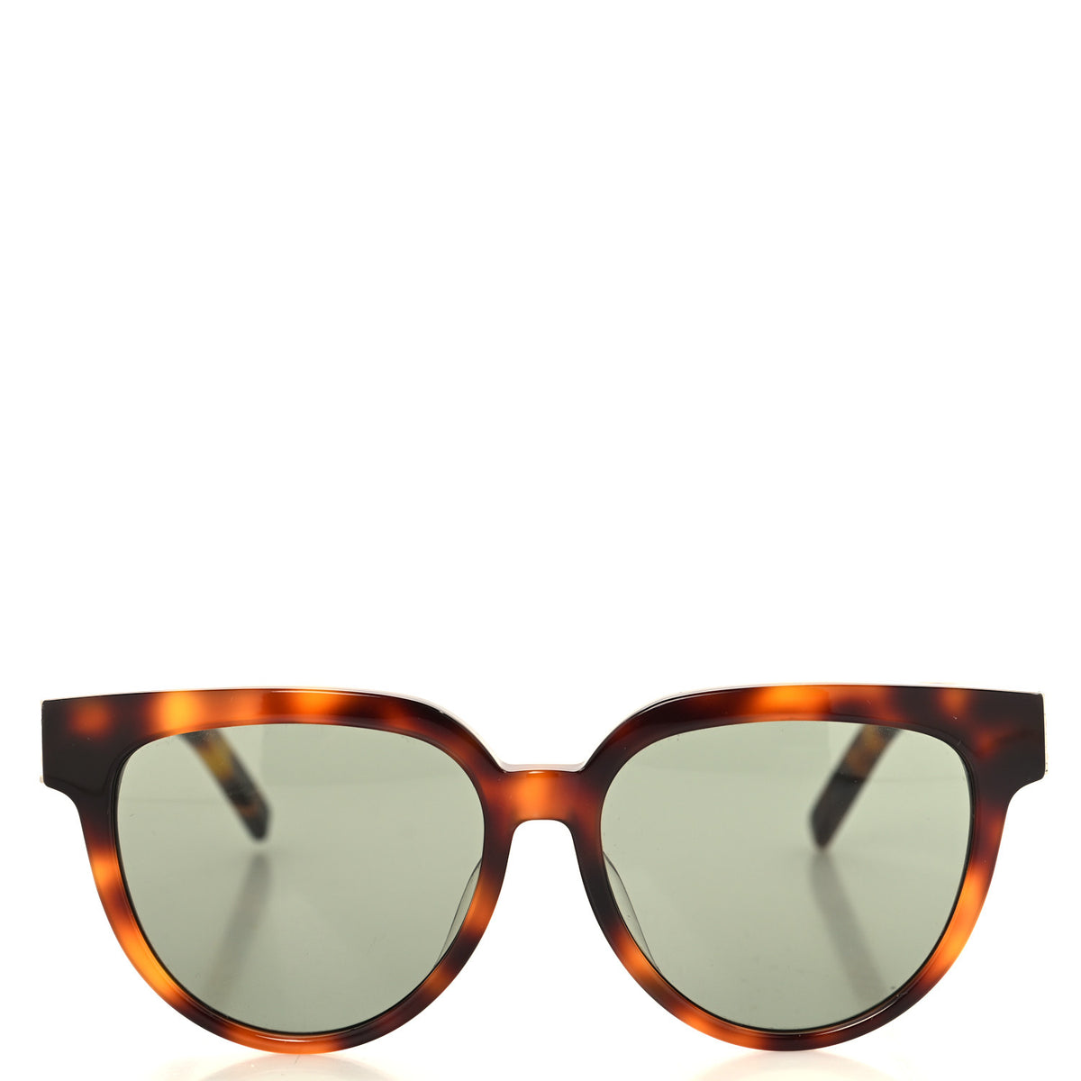Saint Laurent Acetate Round Sunglasses SL M28/F Tortoise 2 of 7
