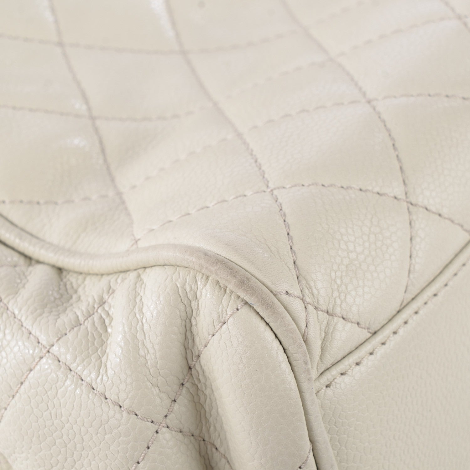 Chanel Caviar Quilted Timeless Accordion Flap Dark White 2 of 11