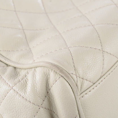 Chanel Caviar Quilted Timeless Accordion Flap Dark White 2 of 11