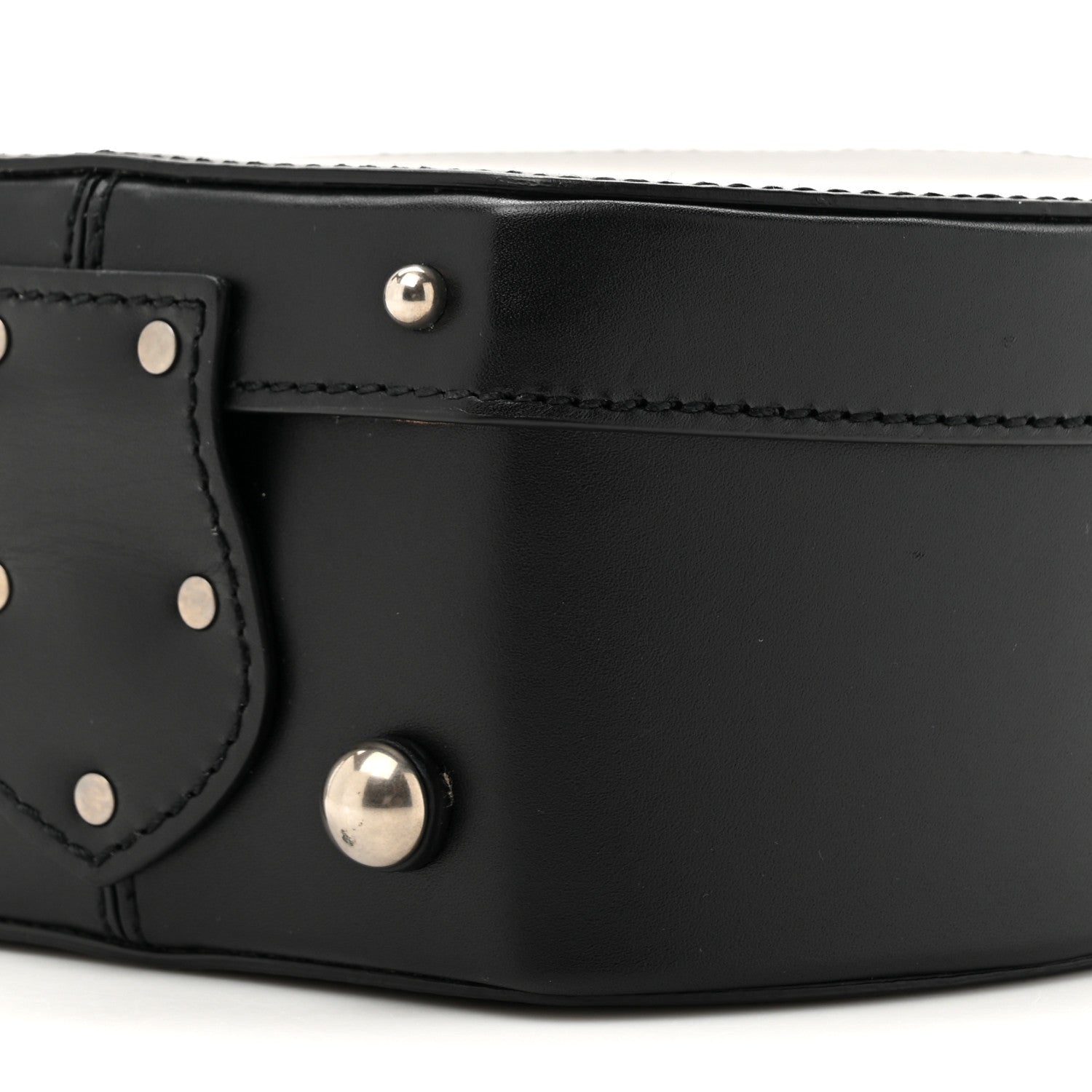 Saint Laurent Calfskin Small Mica Hat Box Black 9 of 11