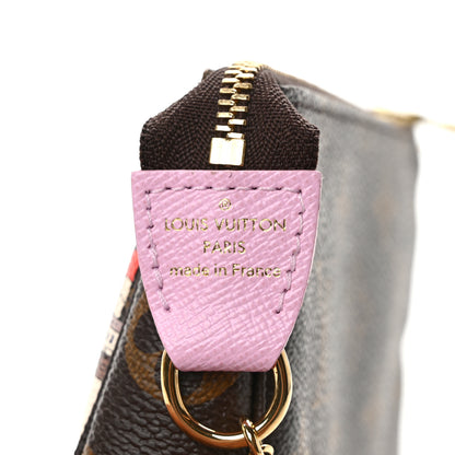 Louis Vuitton Monogram 2016 Christmas Animation Mini Pochette Accessories Rose Ballerine 6 of 7