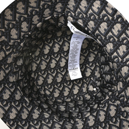 Christian Dior Oblique Reversible Teddy-D Brim Bucket Hat 57 Blue 10 of 11