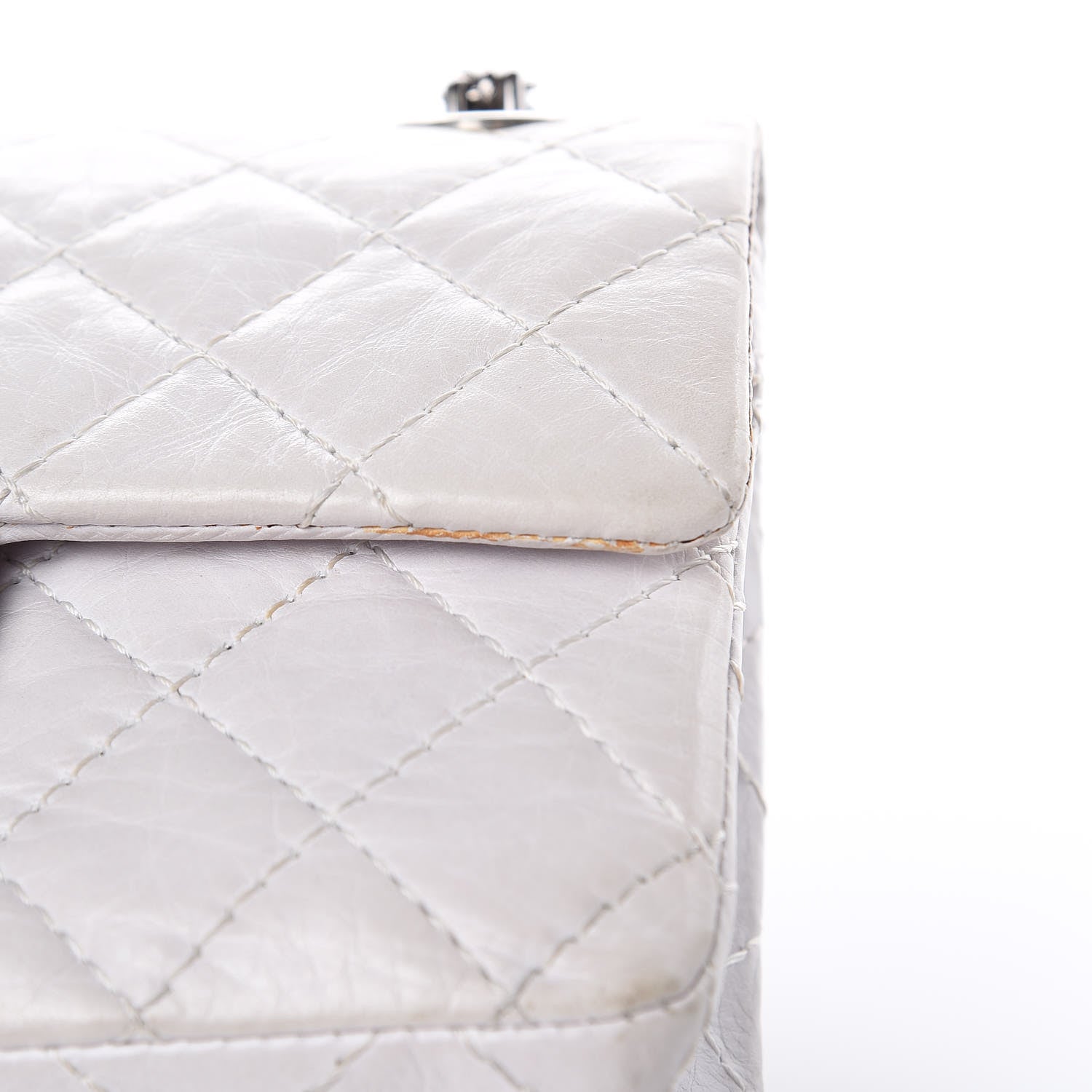Chanel Aged Calfskin 50th Anniversary 2.55 Reissue 224 Flap White 15 of 18