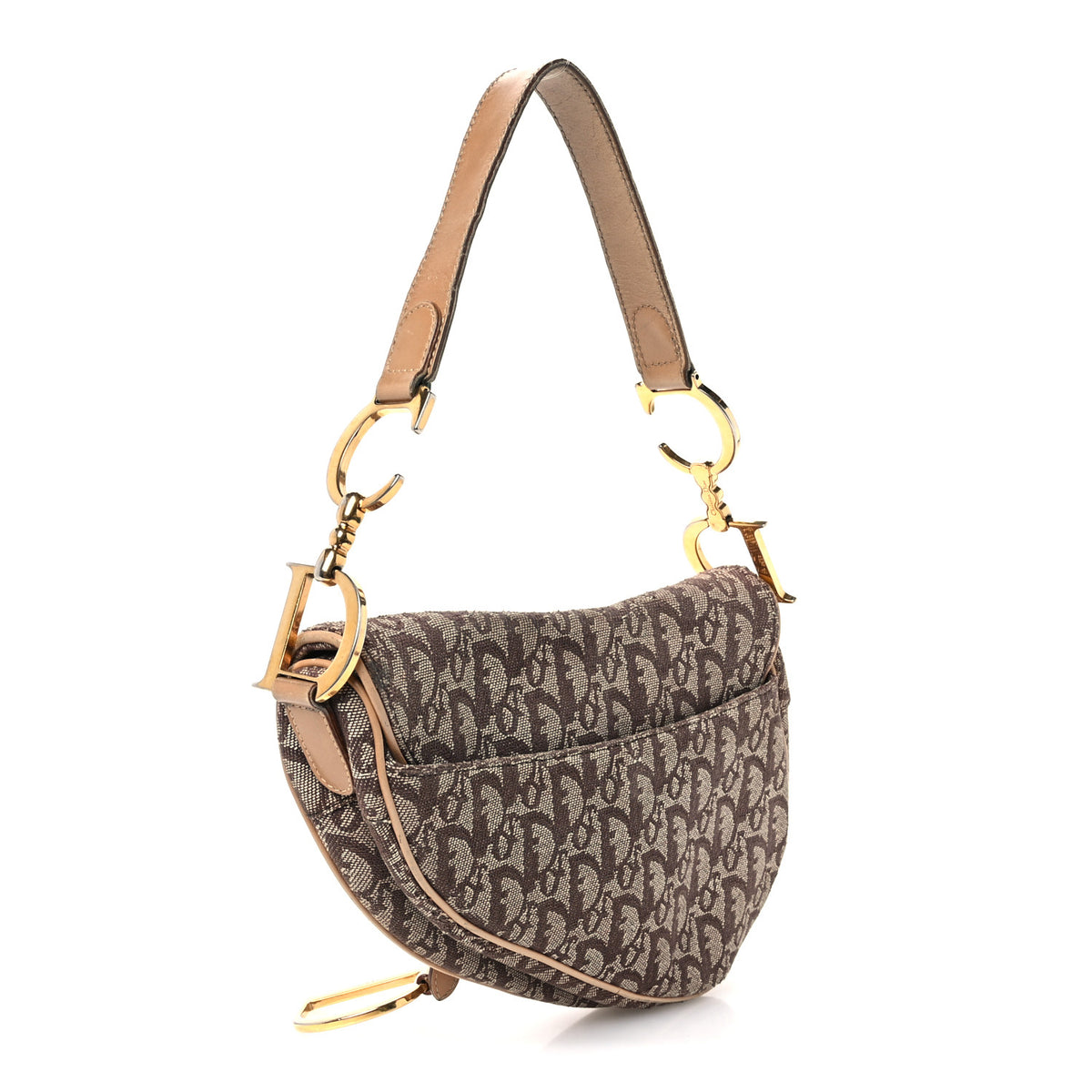 Christian Dior Monogram Saddle Bag Brown 3 of 10
