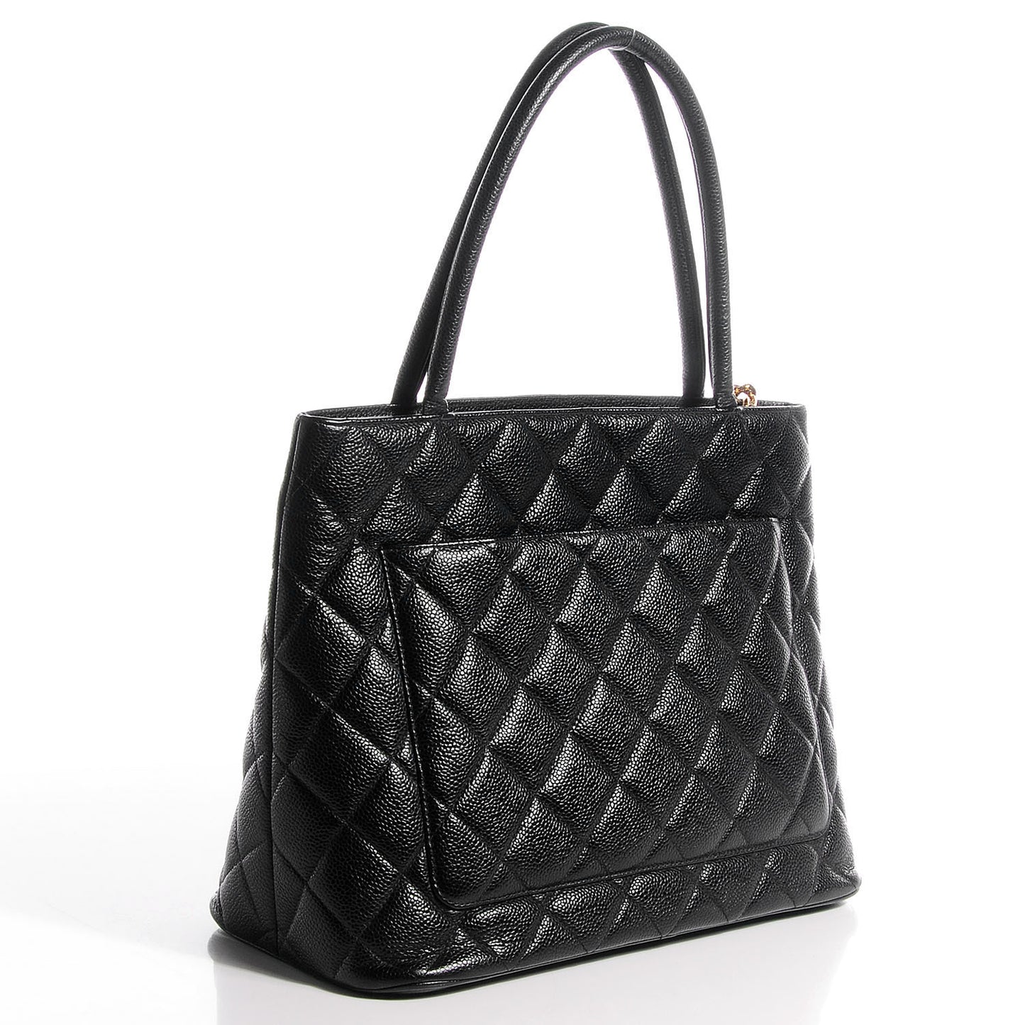 Caviar Medallion Tote Black
