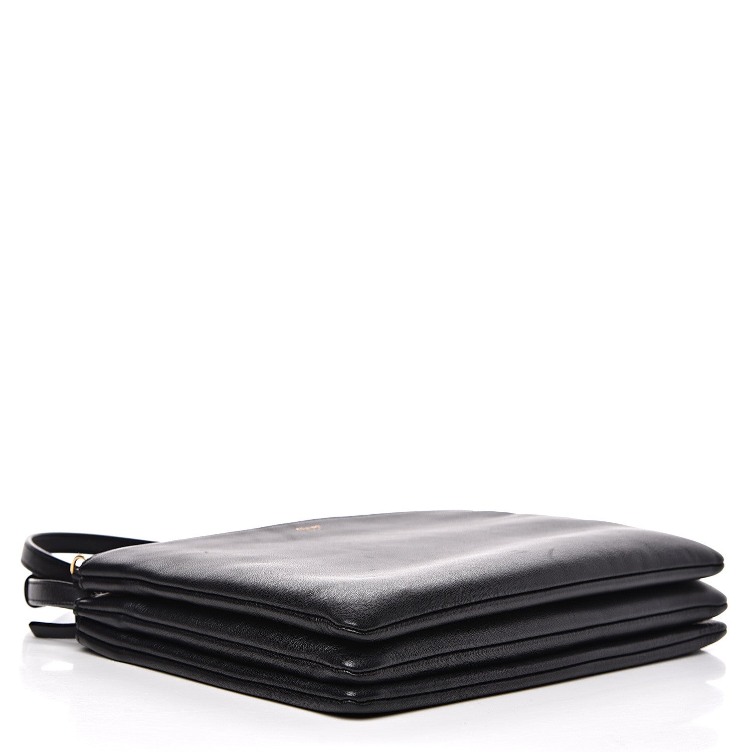 Celine Goatskin Large Trio Crossbody Bag Navy Blue 3 of 11