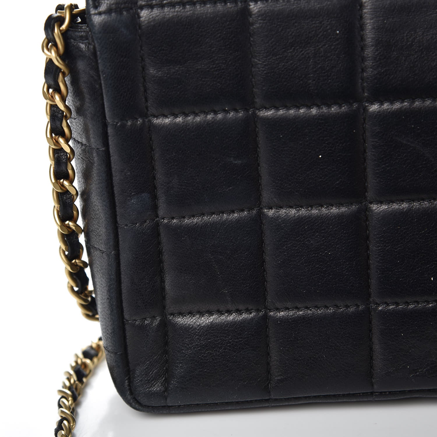 Chanel Lambskin East West Chocolate Bar Flap Black 11 of 14