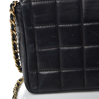 Chanel Lambskin East West Chocolate Bar Flap Black 11 of 14