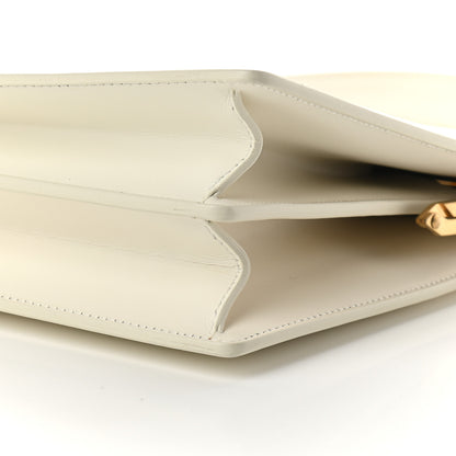 Celine Box Calfskin Medium Clasp Bag White 8 of 8