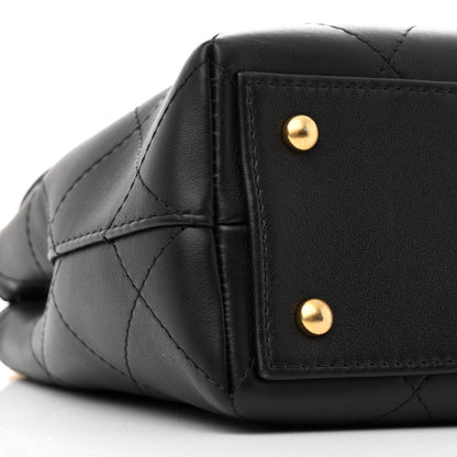 Chanel Calfskin Large Top Handle Flap Black 9 of 10