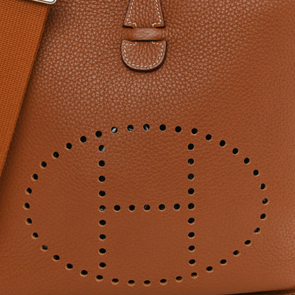 Hermes Taurillon Clemence Evelyne III PM Gold 8 of 10