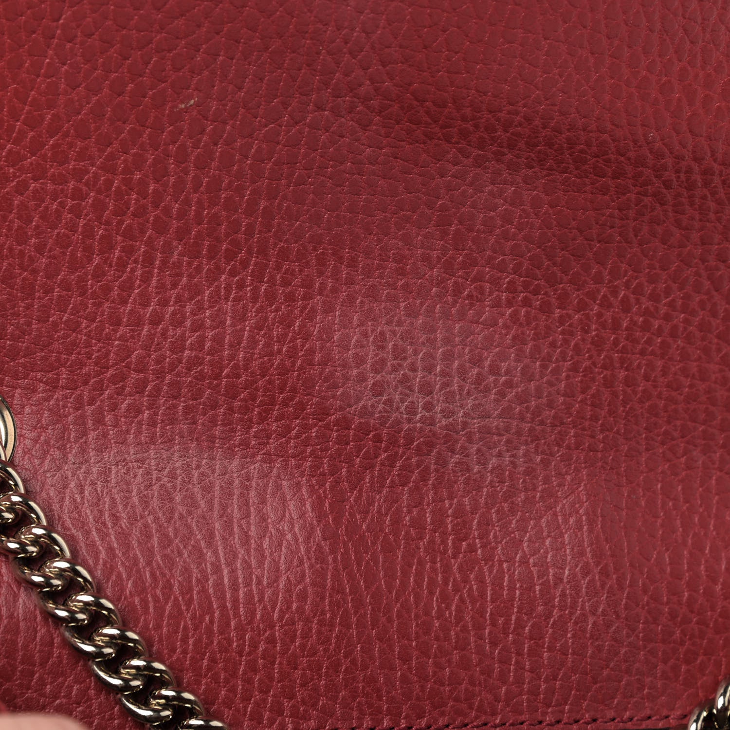 Gucci Dollar Calfskin Small Interlocking G Shoulder Bag Red 13 of 15