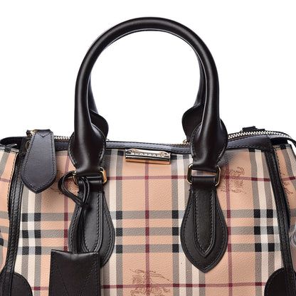 Burberry Haymarket Check Small Gladstone Chocolate 7 of 9
