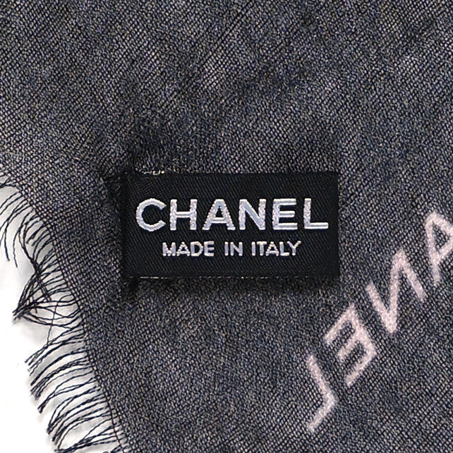 Chanel Cashmere Silk Stole Multicolor Black 3 of 3