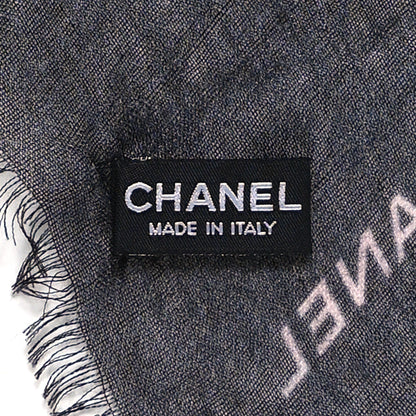 Chanel Cashmere Silk Stole Multicolor Black 3 of 3