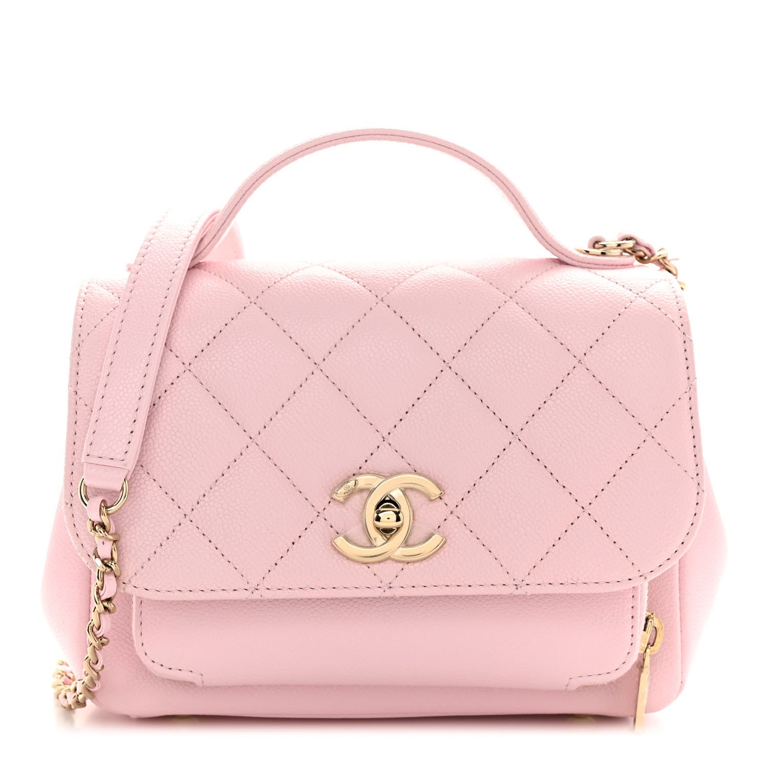 Chanel Caviar Quilted Small Business Affinity Flap Light Pink 1 of 10