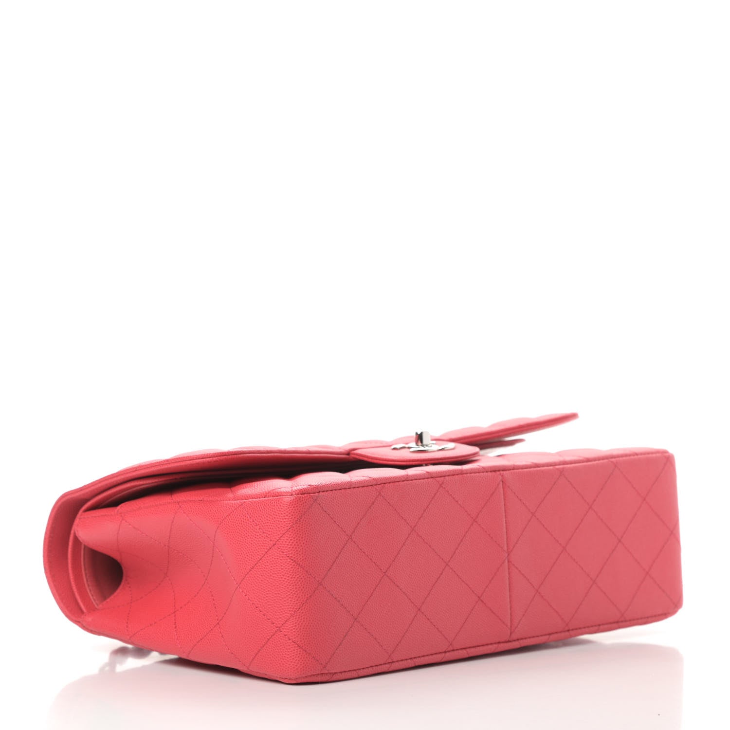 Chanel Caviar Quilted Jumbo Double Flap Dark Pink 4 of 11