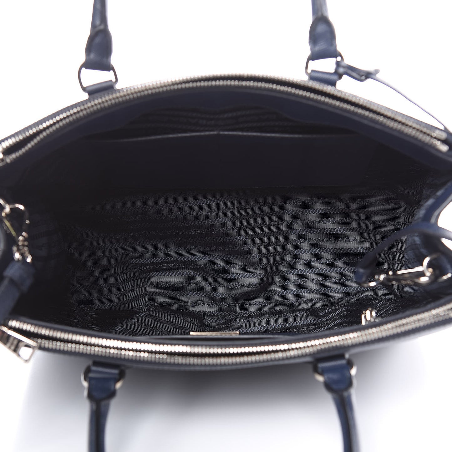 Saffiano Medium Galleria Double Zip Tote Baltico