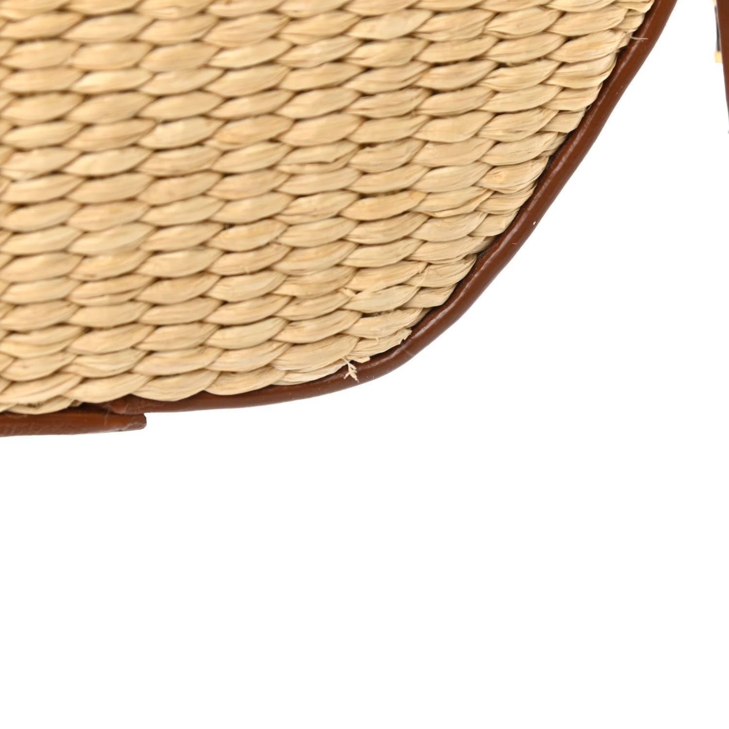 Saint Laurent Raffia Calfskin Small Mica Bag Natural Brown Gold 15 of 15