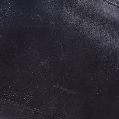Chanel Lambskin Square Stitched Lax Shopping Tote Black 9 of 10