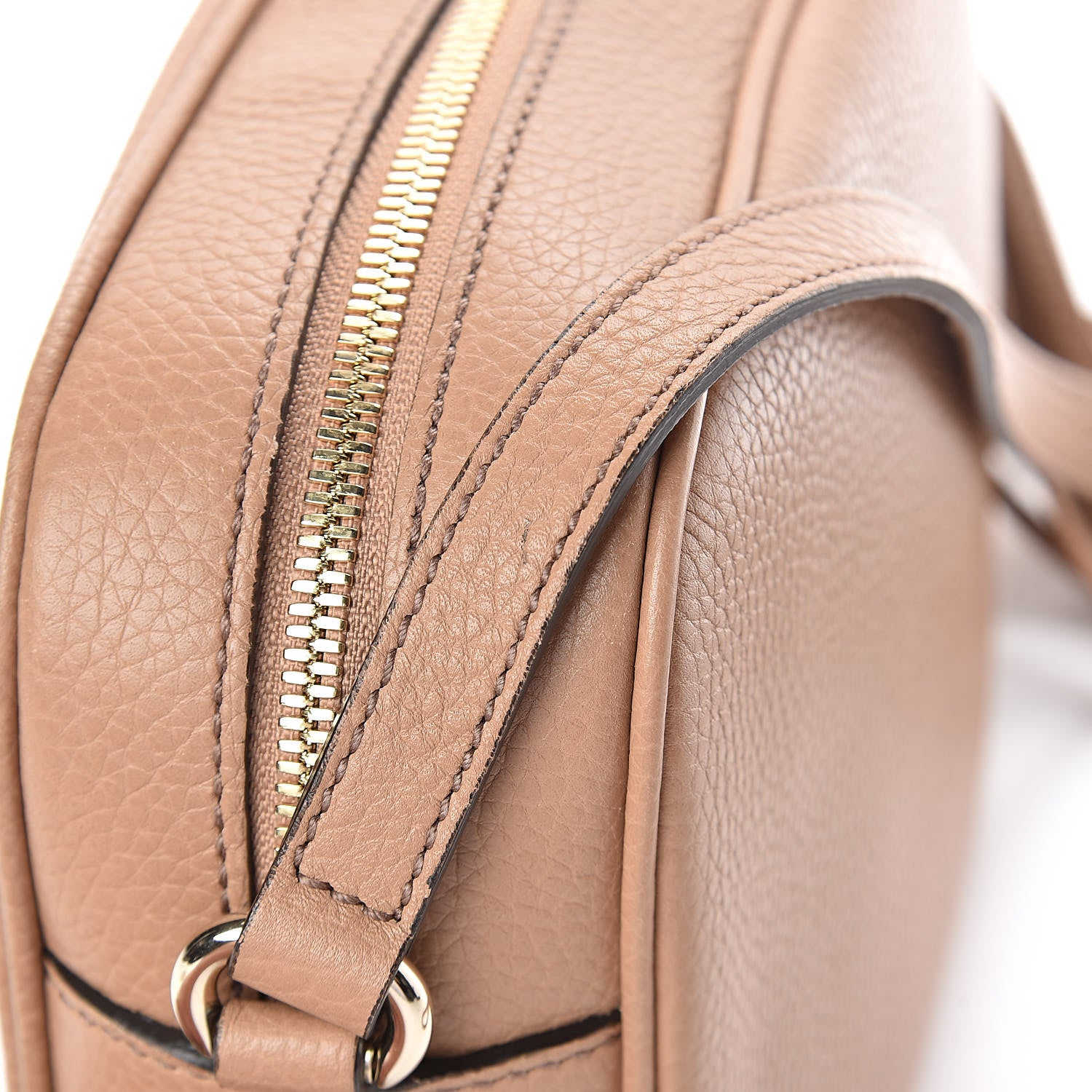Gucci Pebbled Calfskin Small Soho Disco Bag Rose Beige 9 of 9