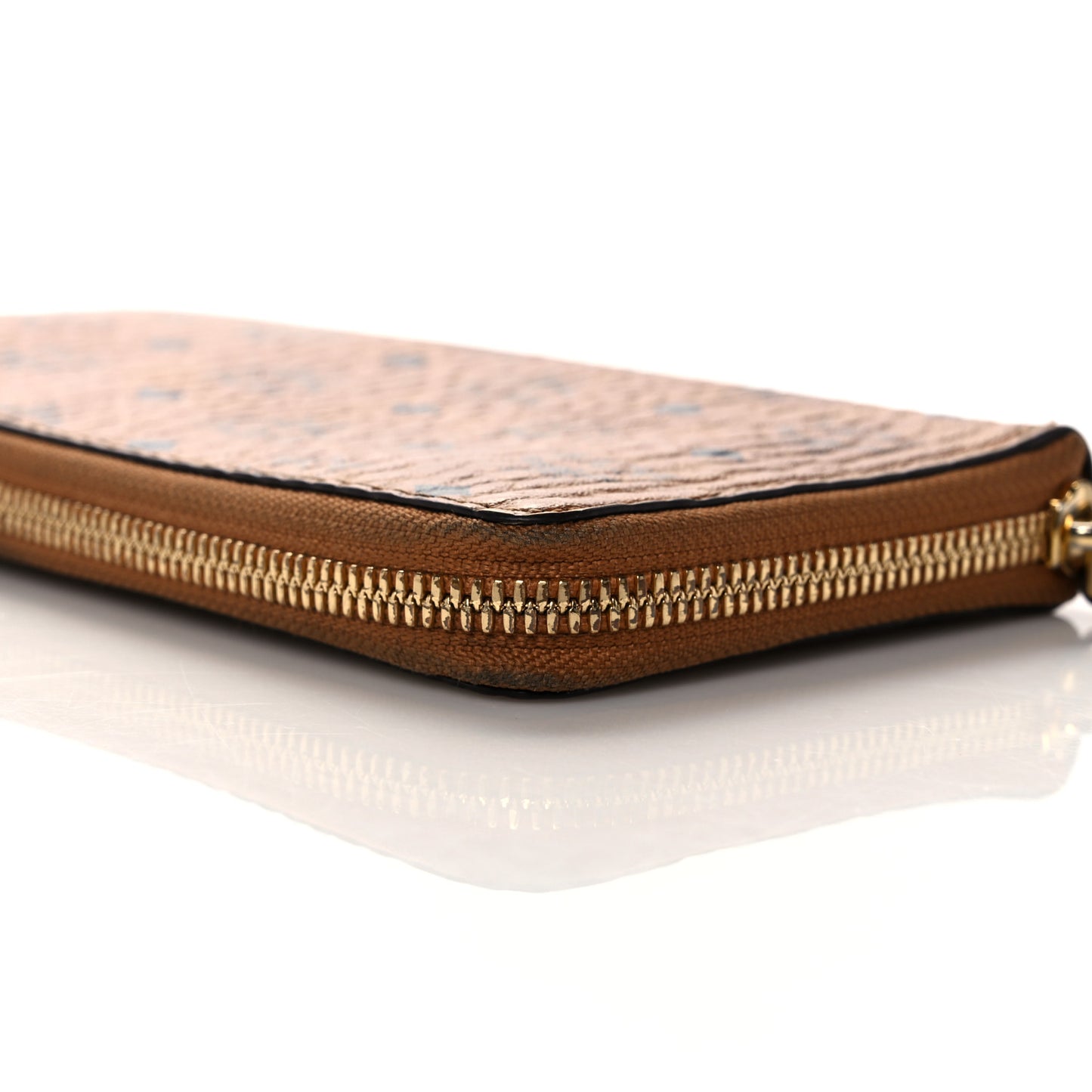 Visetos Large Zip Around Wallet Cognac