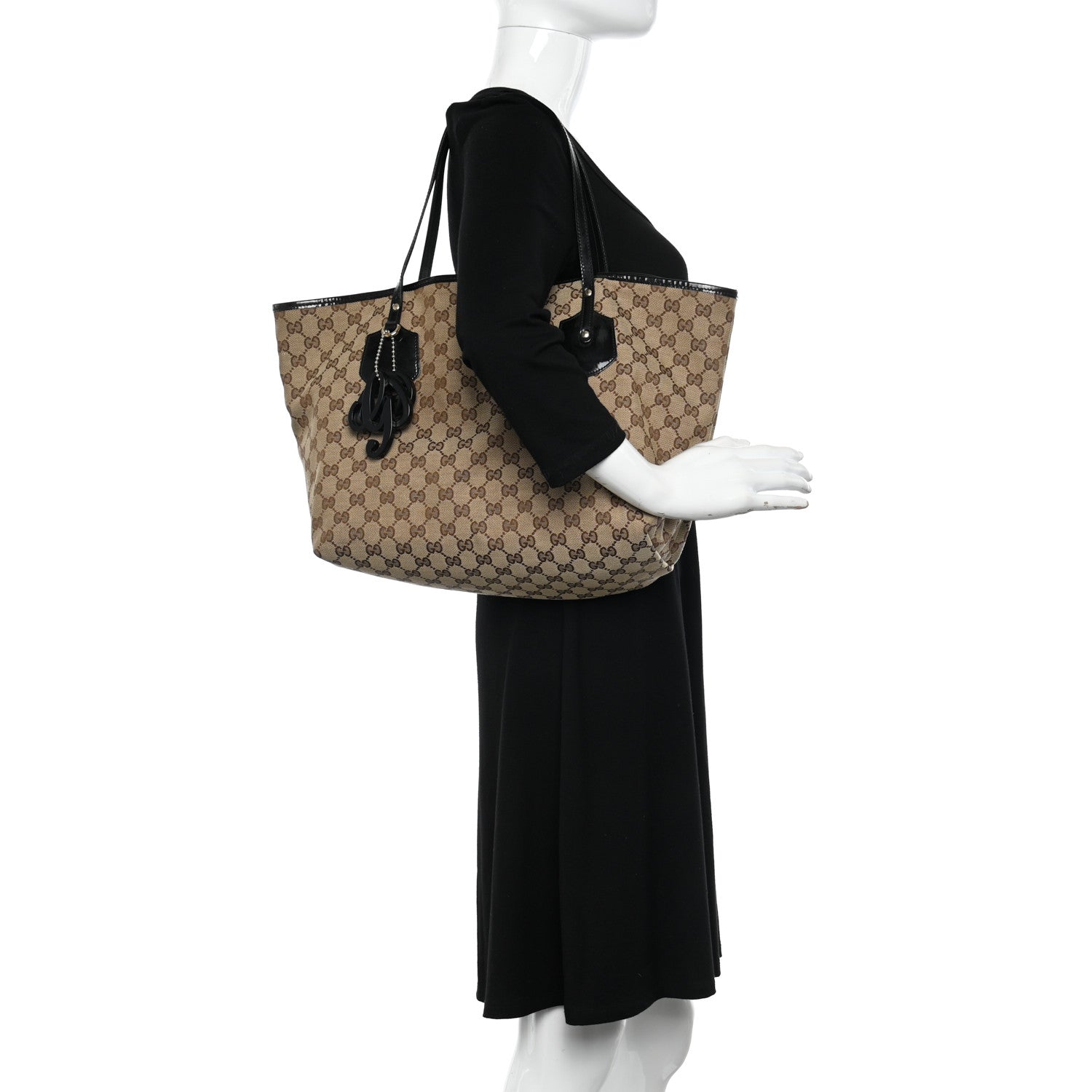 Gucci Monogram Small Jolie Tote Black 2 of 10