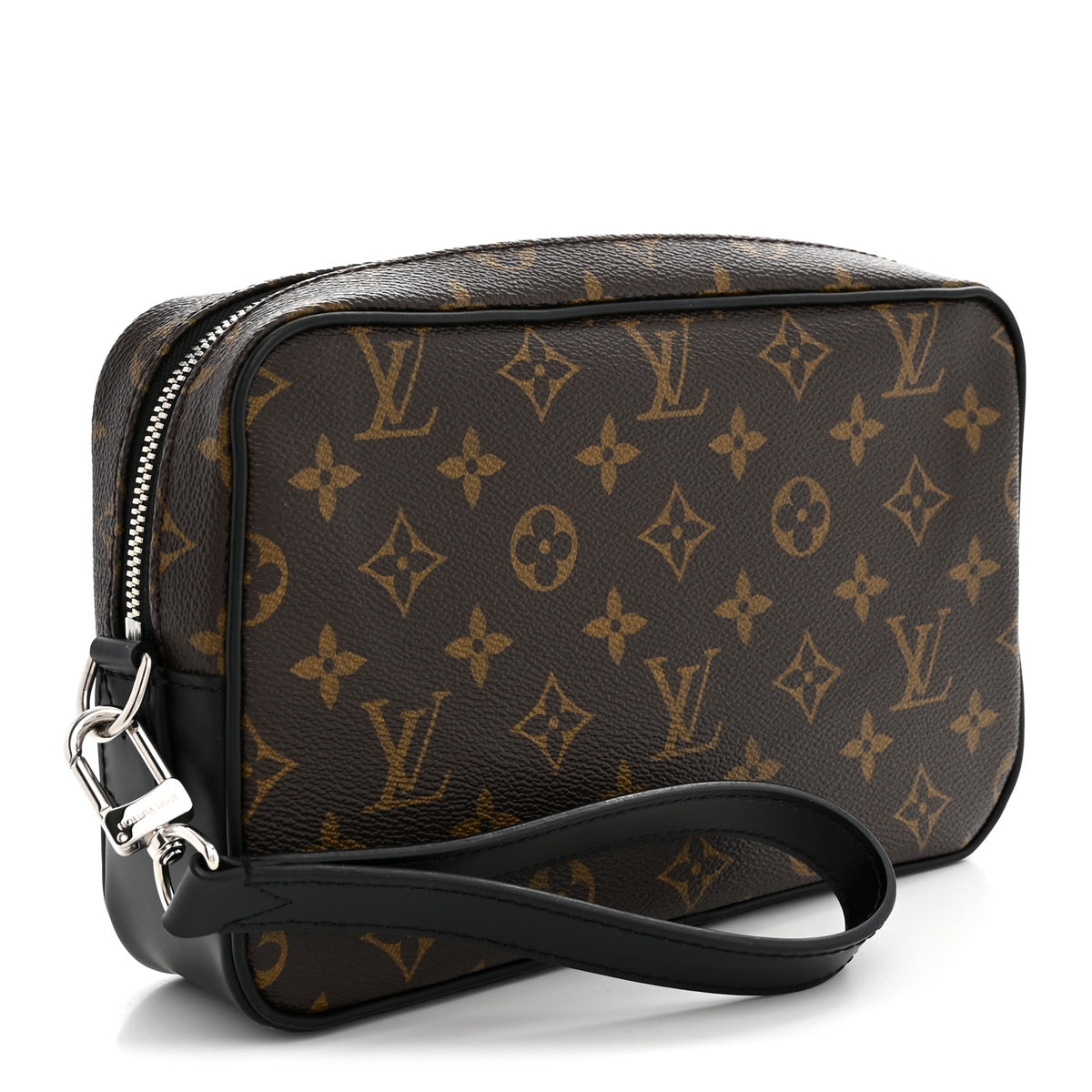 Louis Vuitton Monogram Macassar Kasai Clutch Black 3 of 7