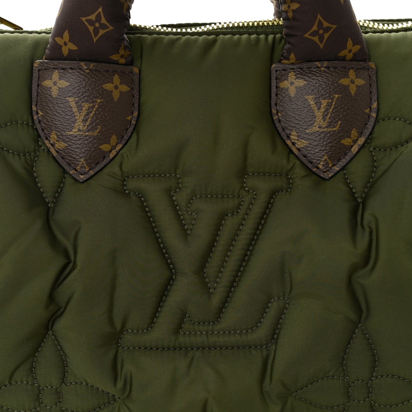 LOUIS VUITTON Econyl Mini Monogram Pillow Speedy Bandouliere 25 Khaki