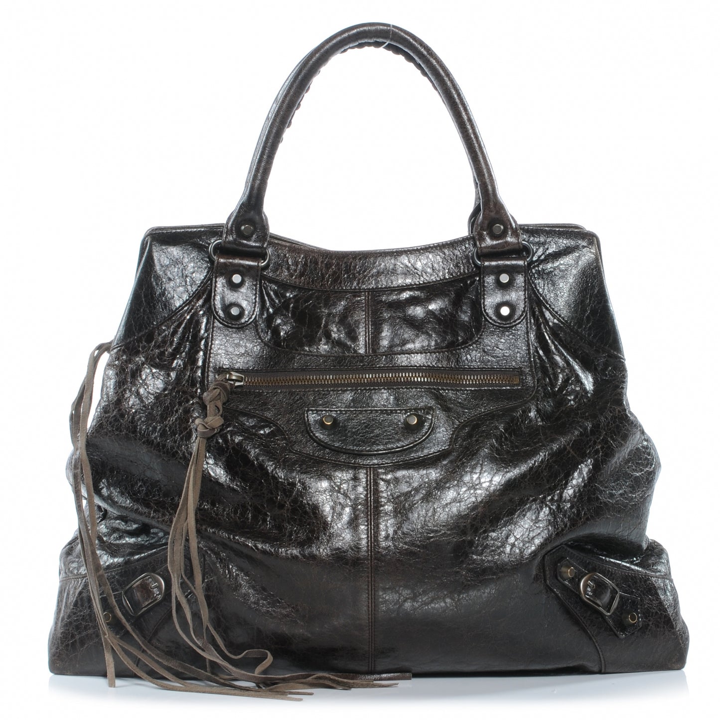 Chevre Brief Tote Cafe