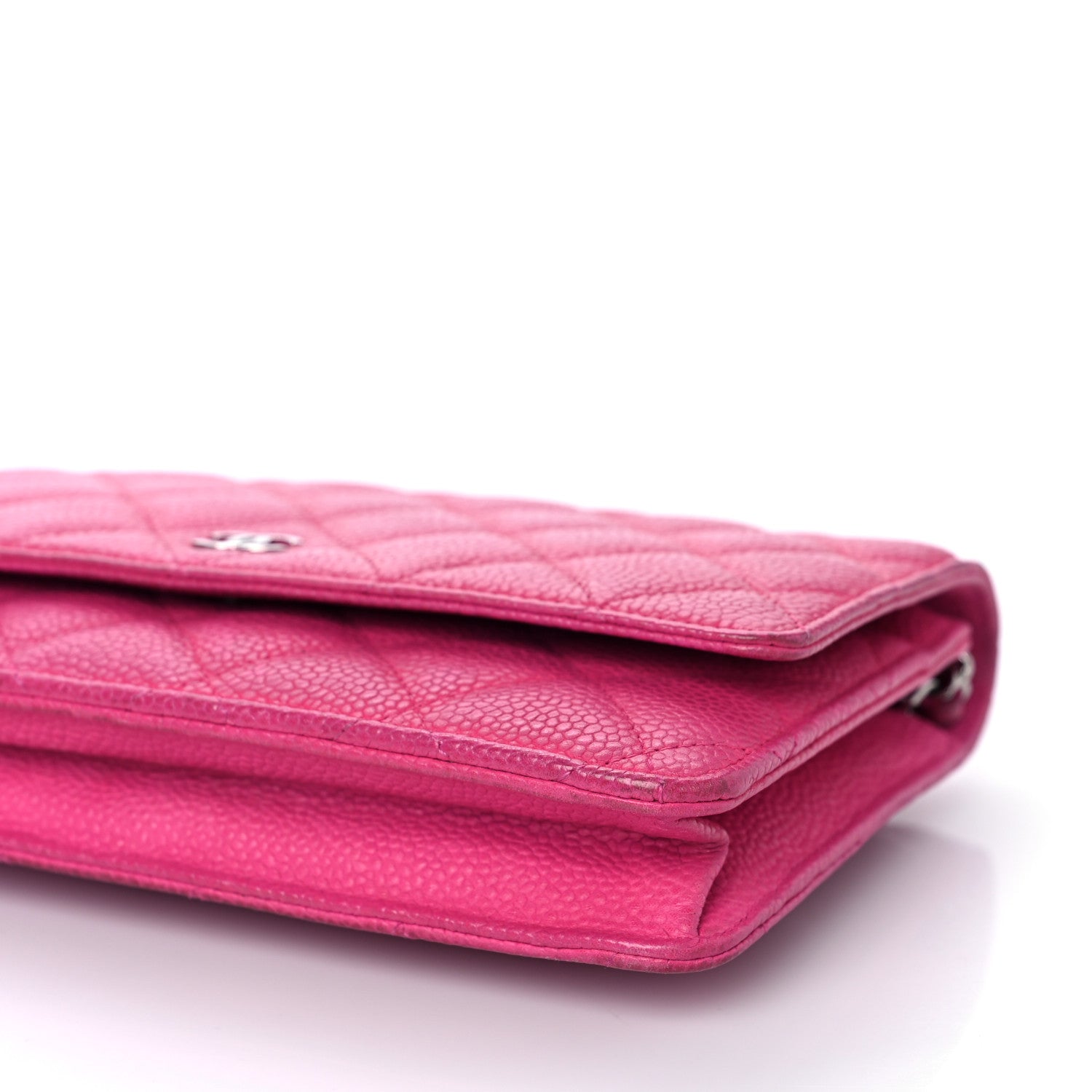 Chanel Caviar Quilted Wallet on Chain WOC Fuchsia 11 of 11