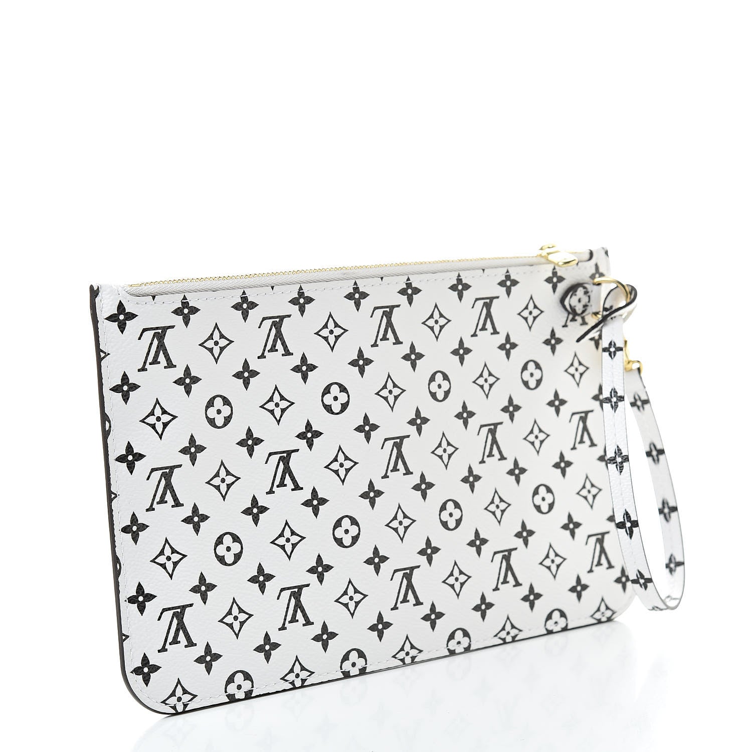 Louis Vuitton Monogram Giant Neverfull MM GM Pochette White 3 of 7