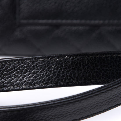 Chanel Grained Calfskin Quilted 2.55 Reissue Flap Belt Bag Clutch Black 11 of 11