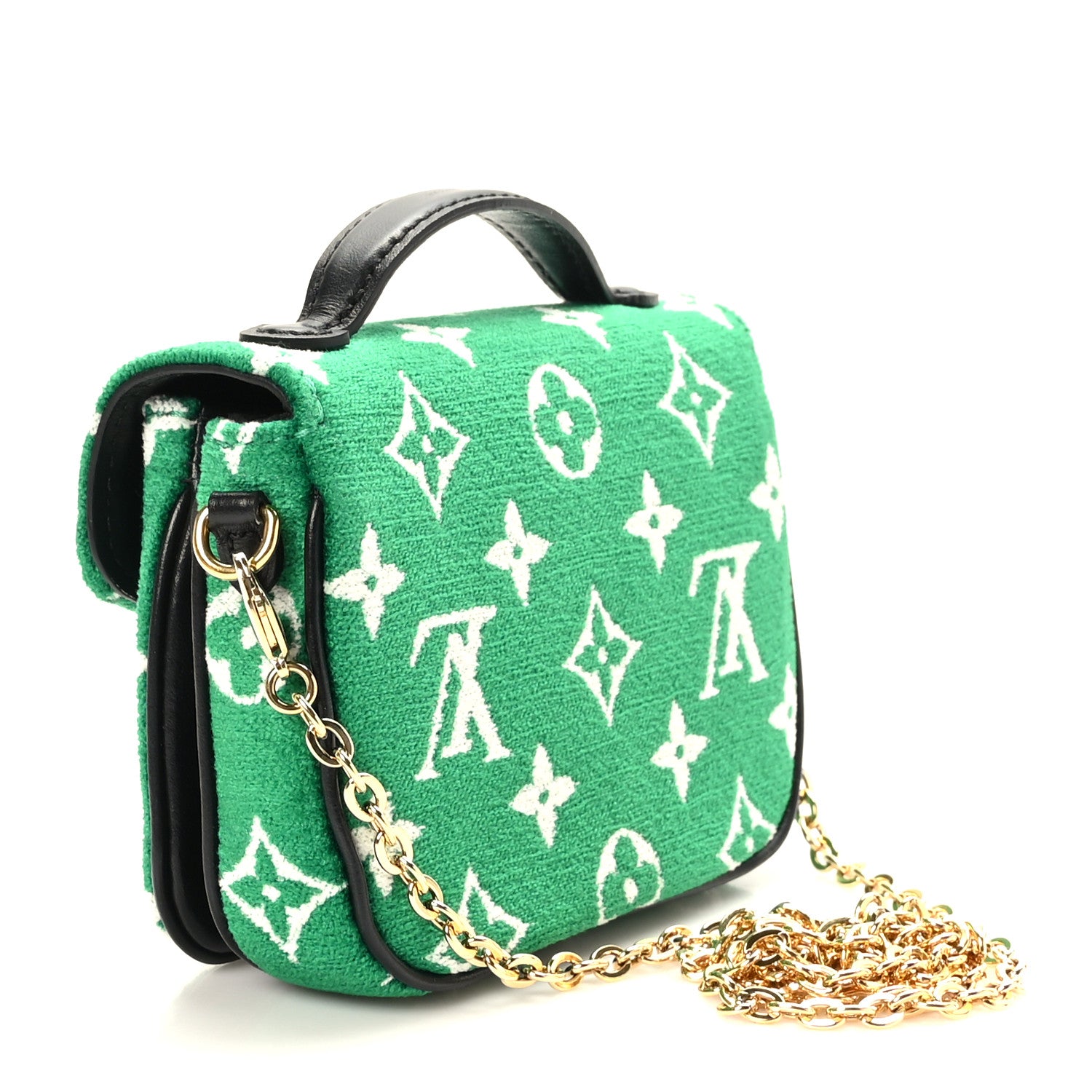 Louis Vuitton Monogram Jacquard Velvet Micro Metis Green 3 of 9