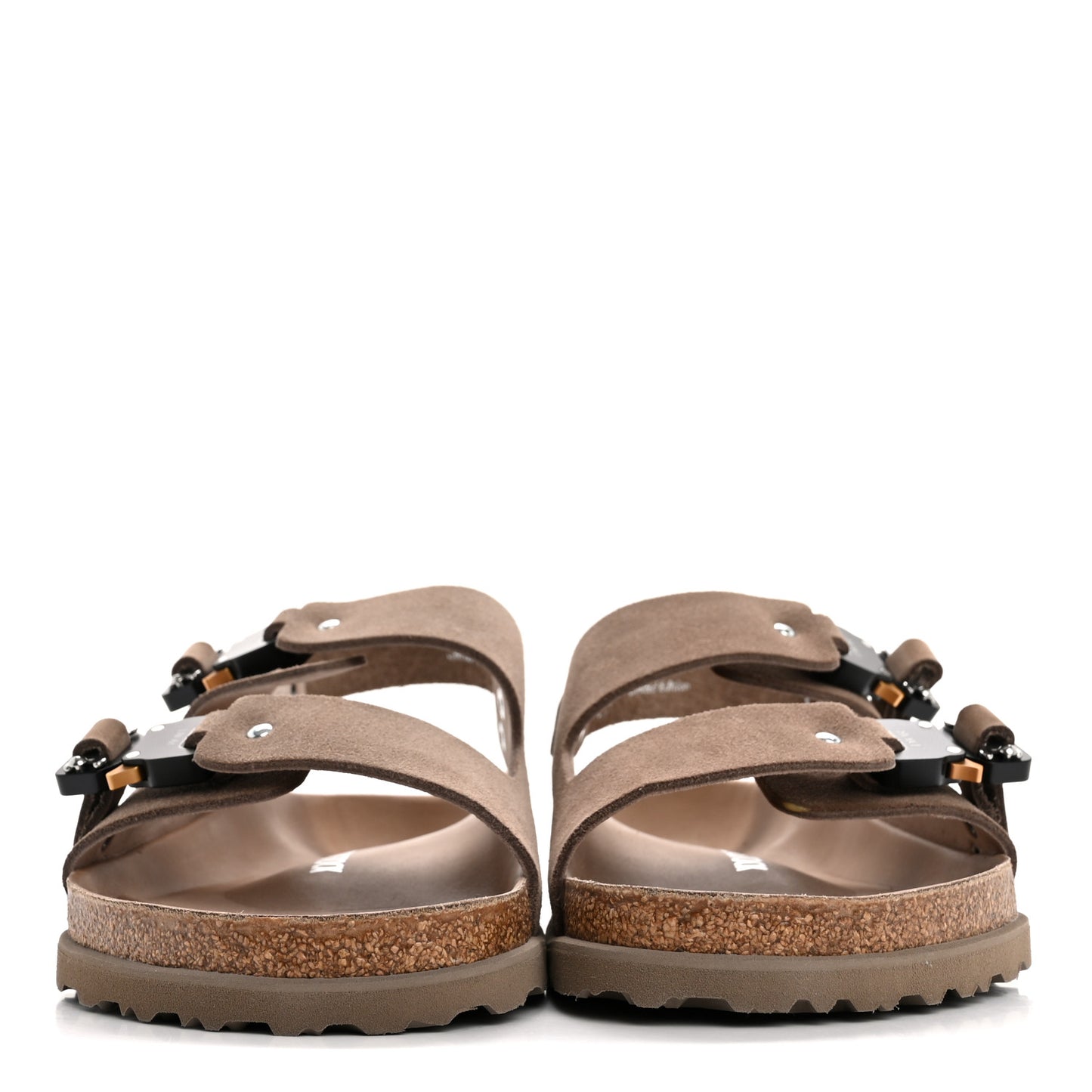 X BIRKENSTOCK Felted Wool Nubuck Calfskin Mens Milano Sandal 45 Brown