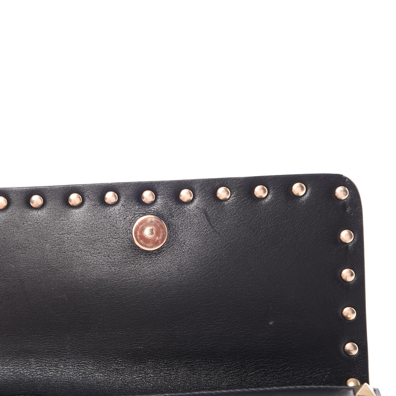 Valentino Garavani Vitello Mini Rockstud Chain Flap Crossbody Bag Black 10 of 11