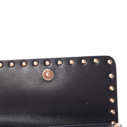Valentino Garavani Vitello Mini Rockstud Chain Flap Crossbody Bag Black 10 of 11