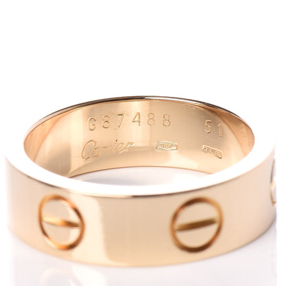 Cartier 18K Yellow Gold 5.5mm LOVE Ring 51 5.75 4 of 5