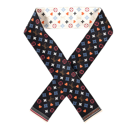 Louis Vuitton Silk Game On Bandeau Black White 1 of 6