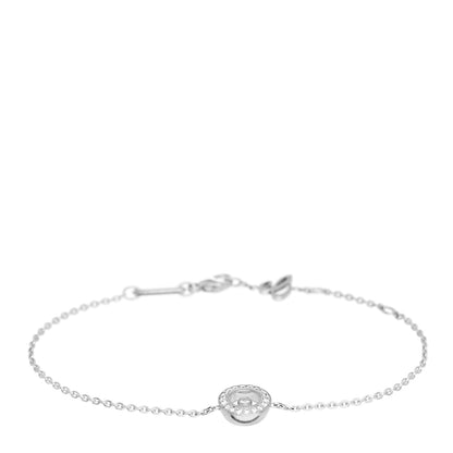Chopard 18K White Gold Happy Diamonds Icons Chain Bracelet 1 of 5
