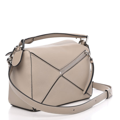 Loewe Calfskin Small Puzzle Bag Light Oat 3 of 11
