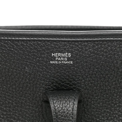 Hermes Taurillon Clemence Evelyne III PM Black 4 of 10